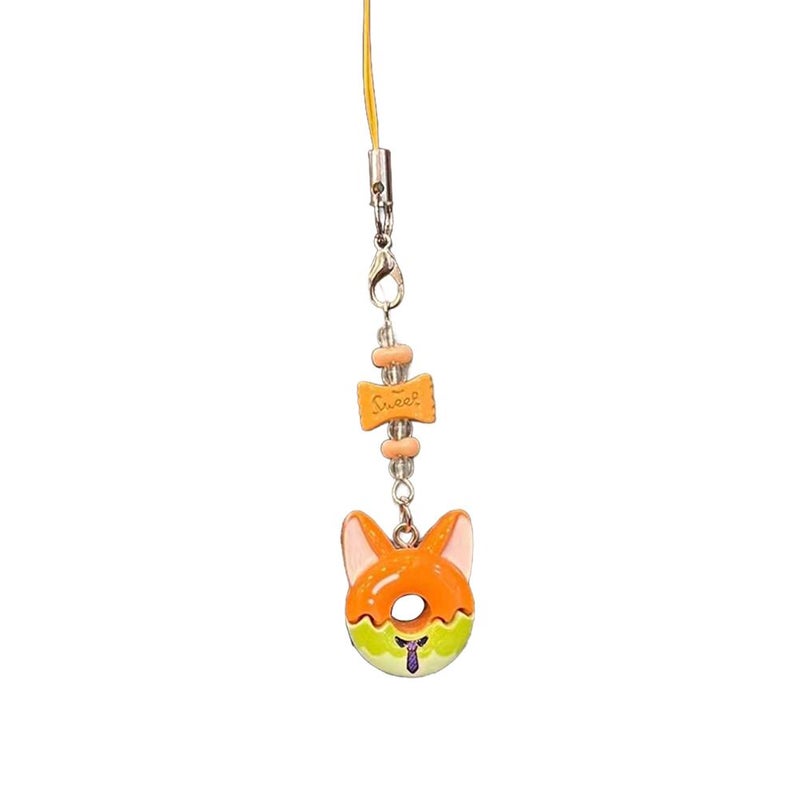 Zootopia Judy Nick Charm Keychain for Girls, Candy Charm for Bags, Phone Strap, Couple Charm, Gift